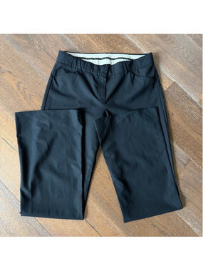 Theory Black Low-Waist Wide-Leg Dress Pants Size 8